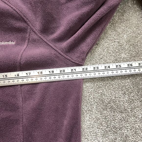 Columbia Jacket Adult Large Purple Soft Fleece Full Zip Pockets Hiking Outdoor - Picture 14 of 14